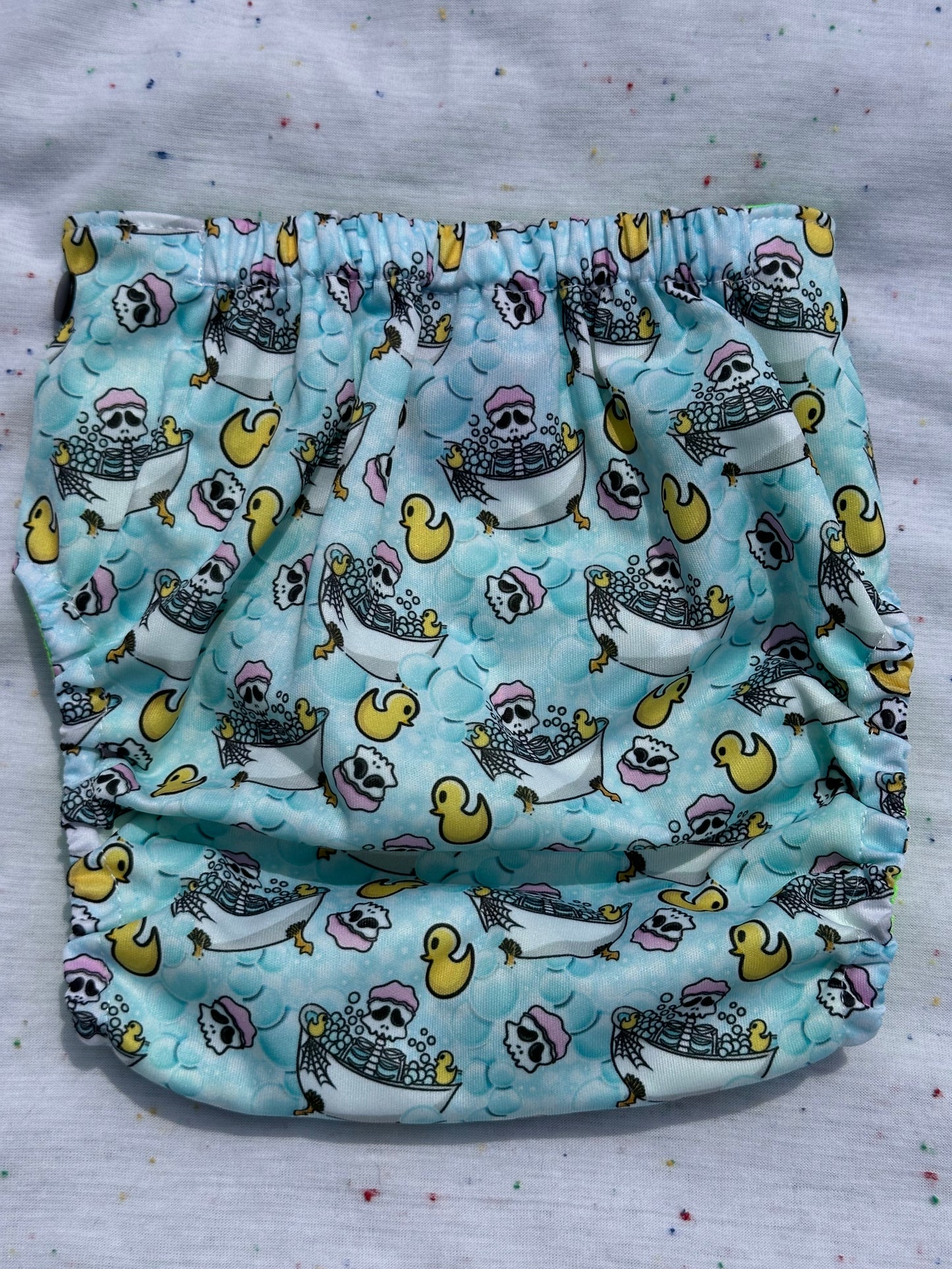 ES Pocket Diaper - Bubbly Bones