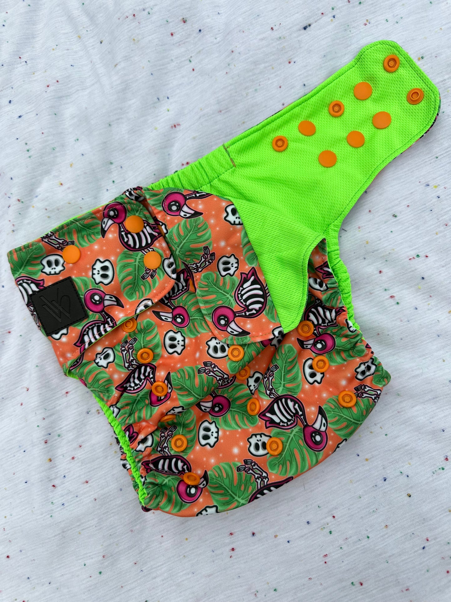 ES Pocket Diaper - Freaking Flamingos